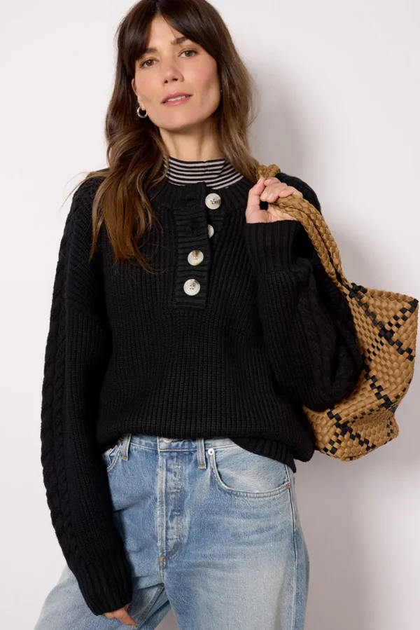 Vera Button Neck Sweater